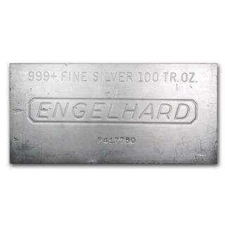 100 oz Silver Engelhard Bar - Image 2