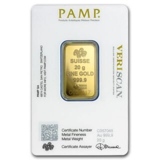 PAMP Suisse 20 Gram Gold Bar - Image 3