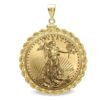 2020 1 oz Gold Eagle Pendant (Rope-ScrewTop Bezel)
