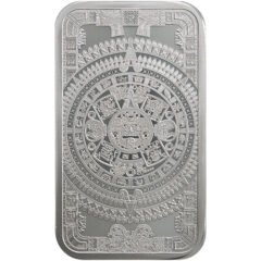 5 oz Aztec Calendar Silver Bar