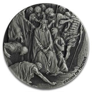 2 oz Crown of Thorns Silver Coin - Image 2