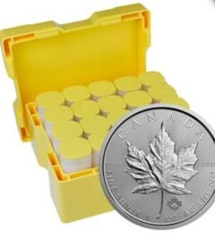 2021 1 oz Canadian Silver Maple Leaf Monster Box (500 Coins BU)
