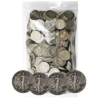 90% Silver Walking Liberty Half Dollars ($500 FV, Circulated) - Image 2
