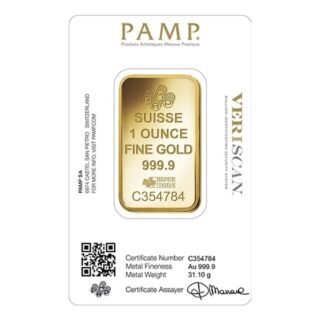 1 oz Pamp Suisse Gold Bar - in Assay - Image 2
