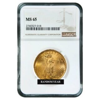 $20 MS-65 St. Gaudens Double Eagle Gold Coin (NGC or PCGS) - Random Year - Image 3